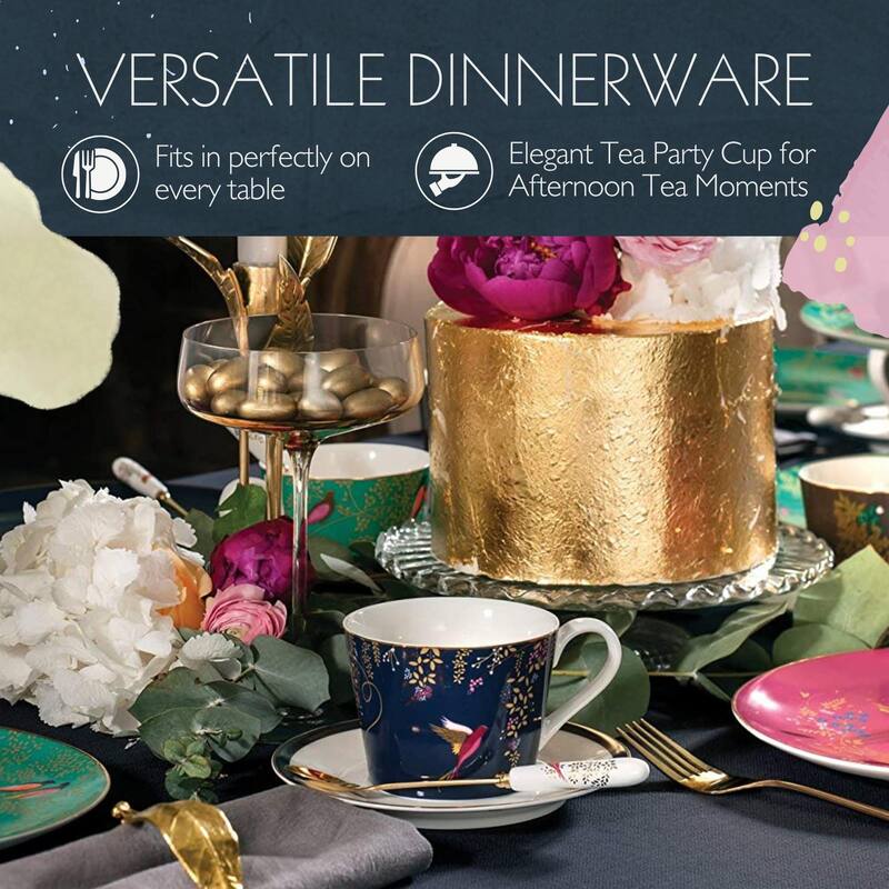 Sara Miller for Portmeirion London Chelsea Teacup and Saucer - 8 oz.