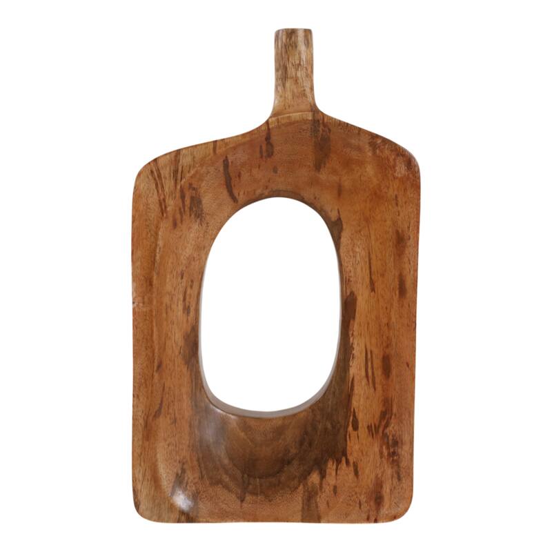 Wood Decorative Vase Cutout Center Tall Stylish Statement Decor