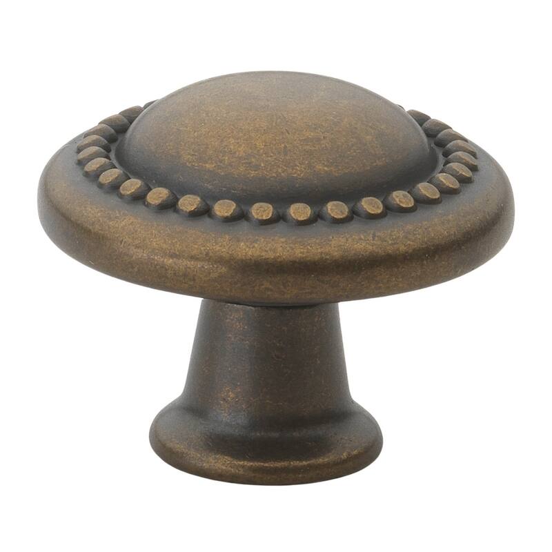 GlideRite 5-Pack 1-1/4 in. Antique Round Beaded Cabinet Knobs