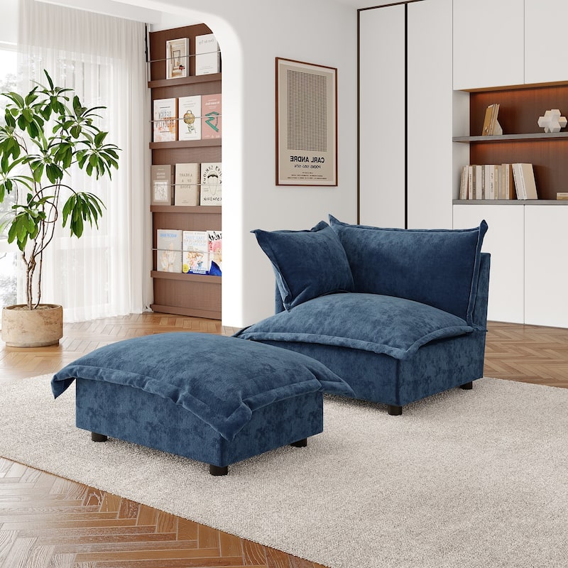 Double Layer Cushion Comfy Cloud Modular Sectional Sofa Set