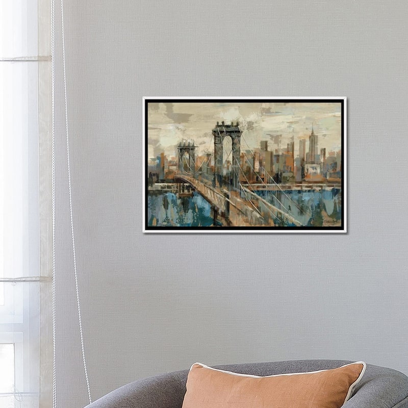 iCanvas "New York View" by Silvia Vassileva Framed Canvas Print