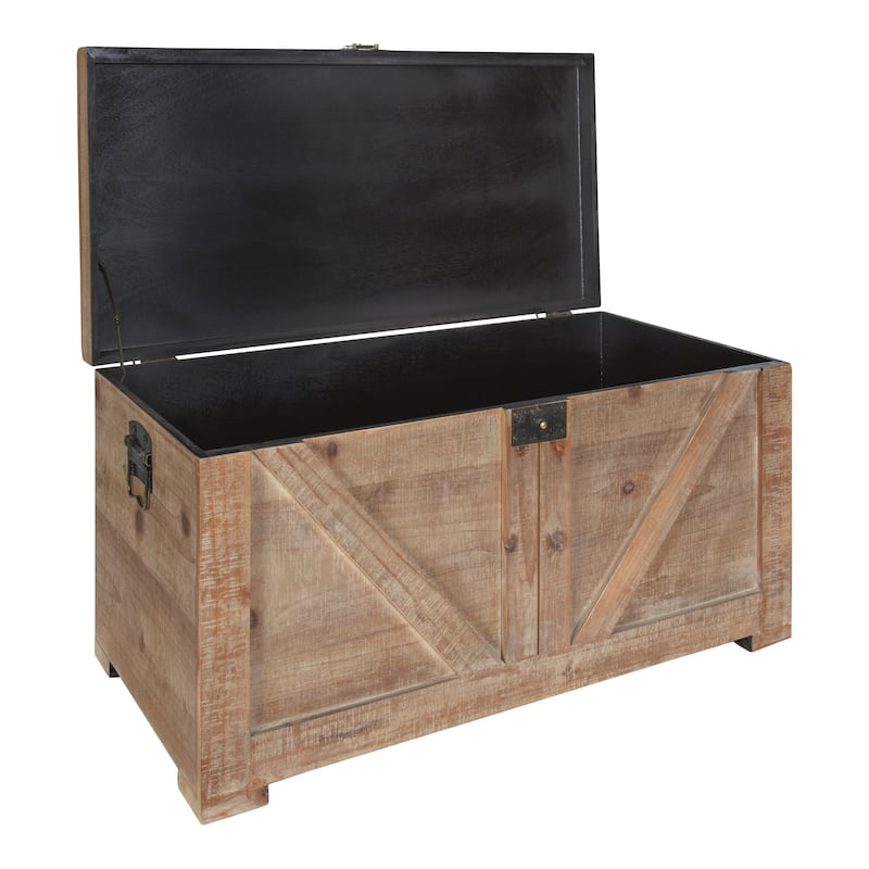 Kate and Laurel Cates Wood Trunk