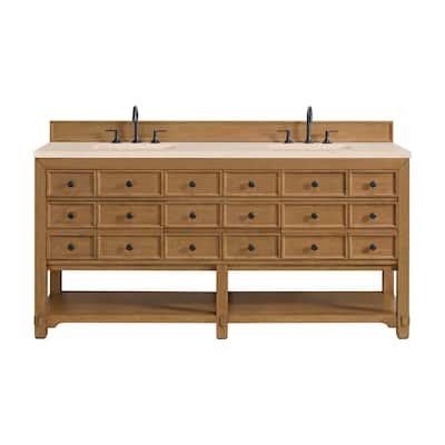 James Martin Vanities 505-V72-3EMR Malibu 72" Free Standing Double