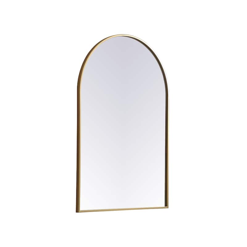 Indigo Home Metal Frame Arch Mirror 27x40 Inch