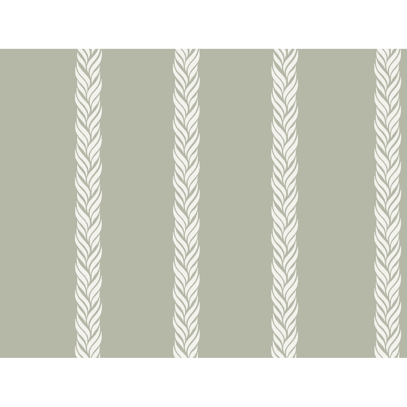 Ronald Redding Braided Stripe Green Wallpaper