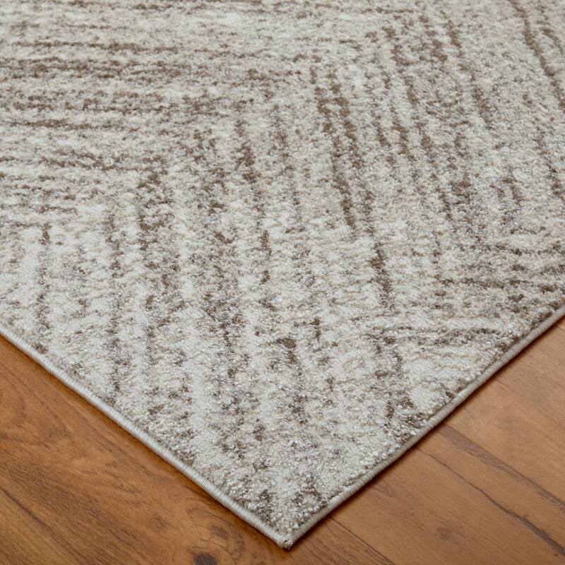 Grand Bazaar Kayden Machine Made Geometric Modern Area Rug
