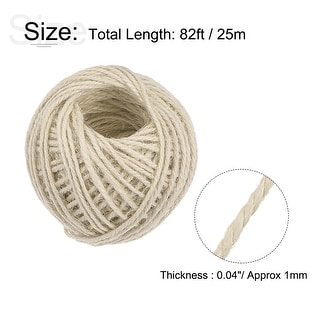 82ft Jute Twine 0.04inch 3 Ply Natural String for DIY Crafts - On Sale -  Bed Bath & Beyond - 36277277