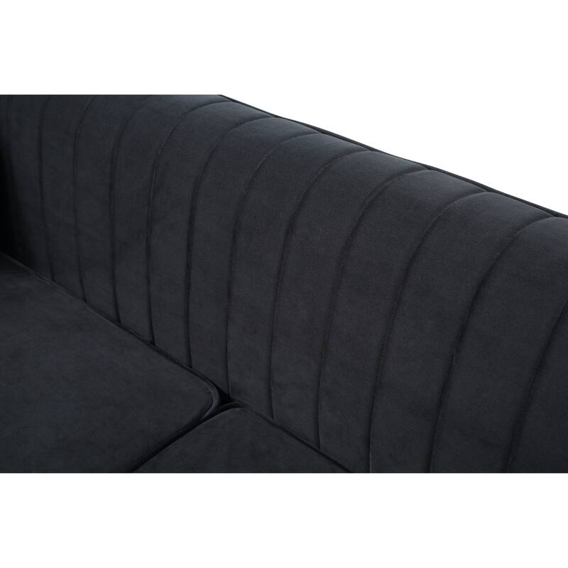 Delray Velvet Tufted Sofa