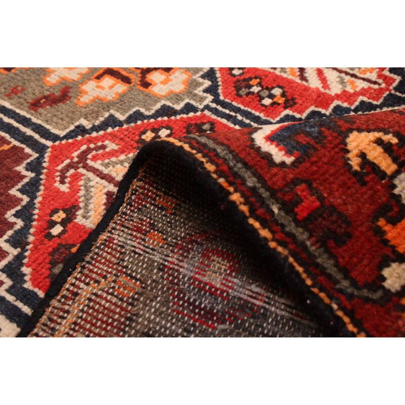 ECARPETGALLERY Hand-knotted Kayseri Vintage Dark Red Wool Rug - 4'3 x 6'7