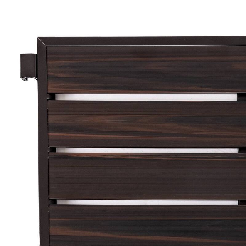 Espresso Brown Metal Shoe Rack with 3 Tiers, Foldable Frame and Stackable Design - 27.25 in. W x 12.75 in. D x 18.5 in. H