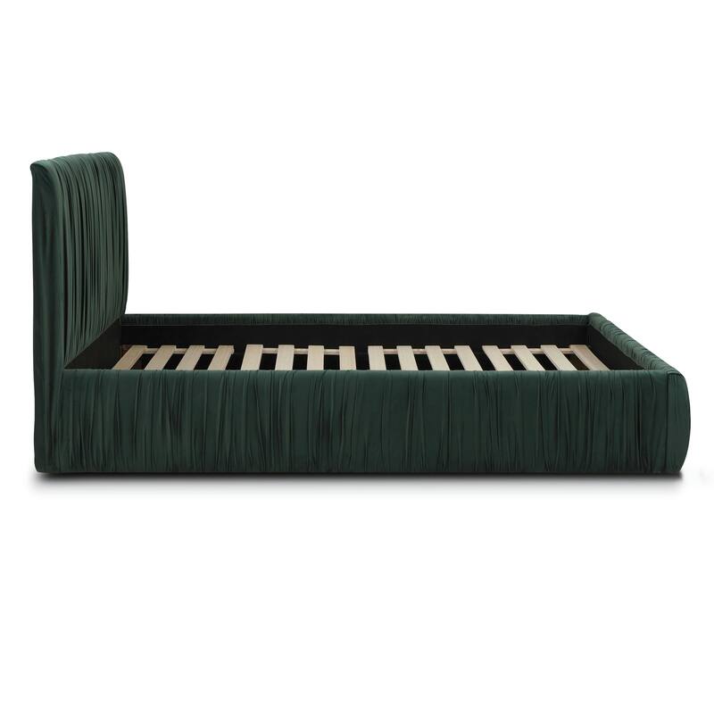 Poly & Bark Ceres Queen Bed in Banff Green