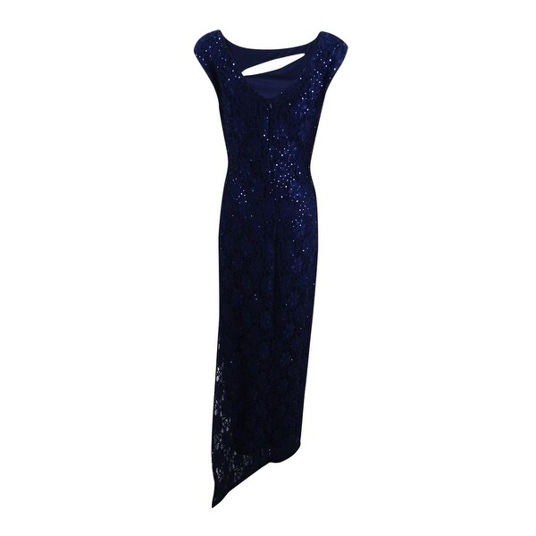 connected sequined lace cutout sheath dress