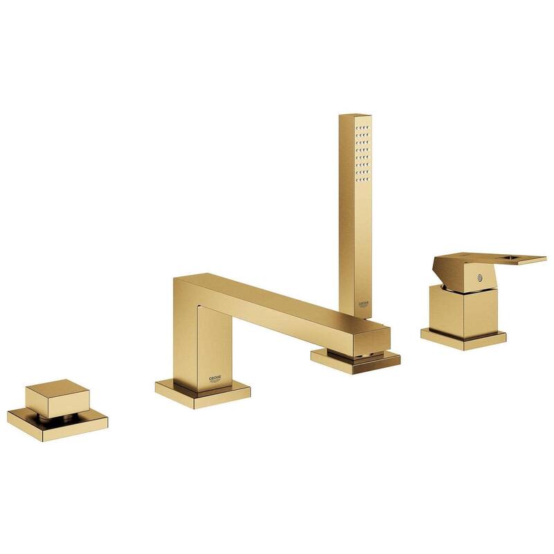 Grohe Eurocube Deck Mounted Roman Tub Filler with Handle and Built-In