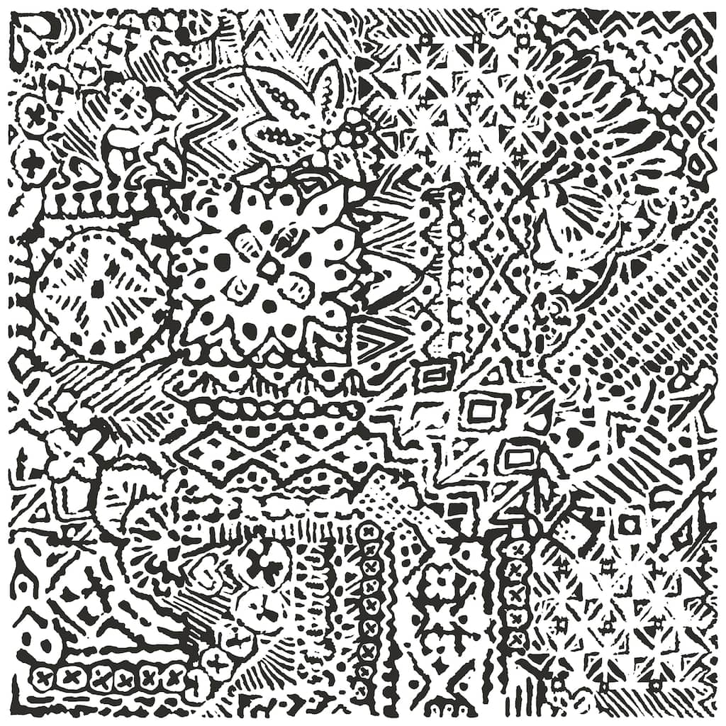 FloorPops Charcoal Reo Peel & Stick Floor Tiles