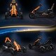 preview thumbnail 8 of 9, 12V Electric Go Kart for Kids with Adjustable Speed, Orange