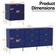preview thumbnail 11 of 17, 9 Drawer Dresser and Night Stand Sets for Bedroom Set of 2