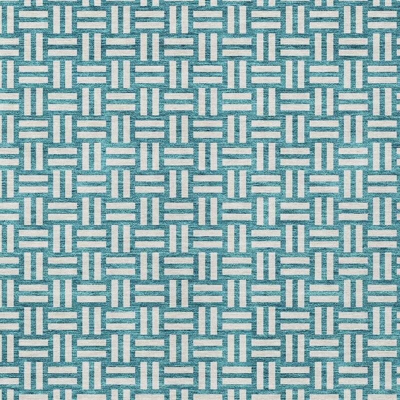 HomeRoots Geometric Transitional Rectangle Outdoor Rug
