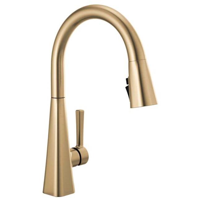 Delta Lenta Single-Handle Pull-Down Kitchen Faucet with ShieldSpray