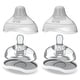 preview thumbnail 1 of 4, Twist Active Latch Nipple - Fast, 2 Pack - Clear Clear