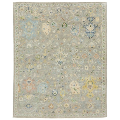 Style Haven Palma Wool Hand-Knotted Oriental Grey/ Multi Area Rug