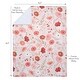 preview thumbnail 3 of 5, Bedtime Originals Flower Power Floral/Strawberry Soft/Cozy Fleece Baby Blanket