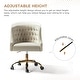 preview thumbnail 82 of 109, Modern Velvet Tufted Office Chair with Gold Metal Base by HULALA HOME