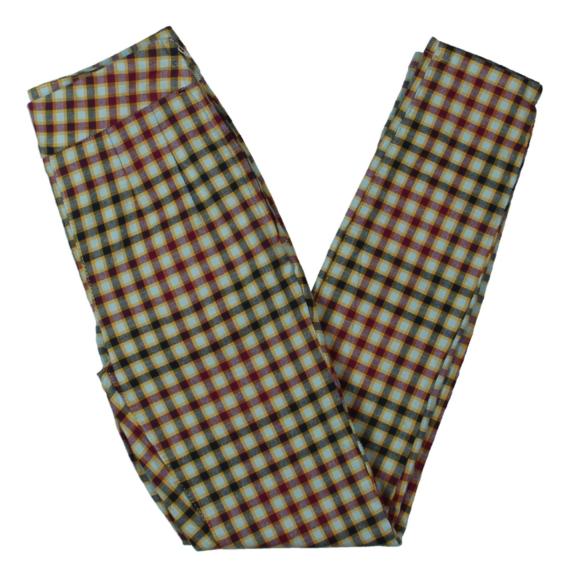 free people plaid skinny pants