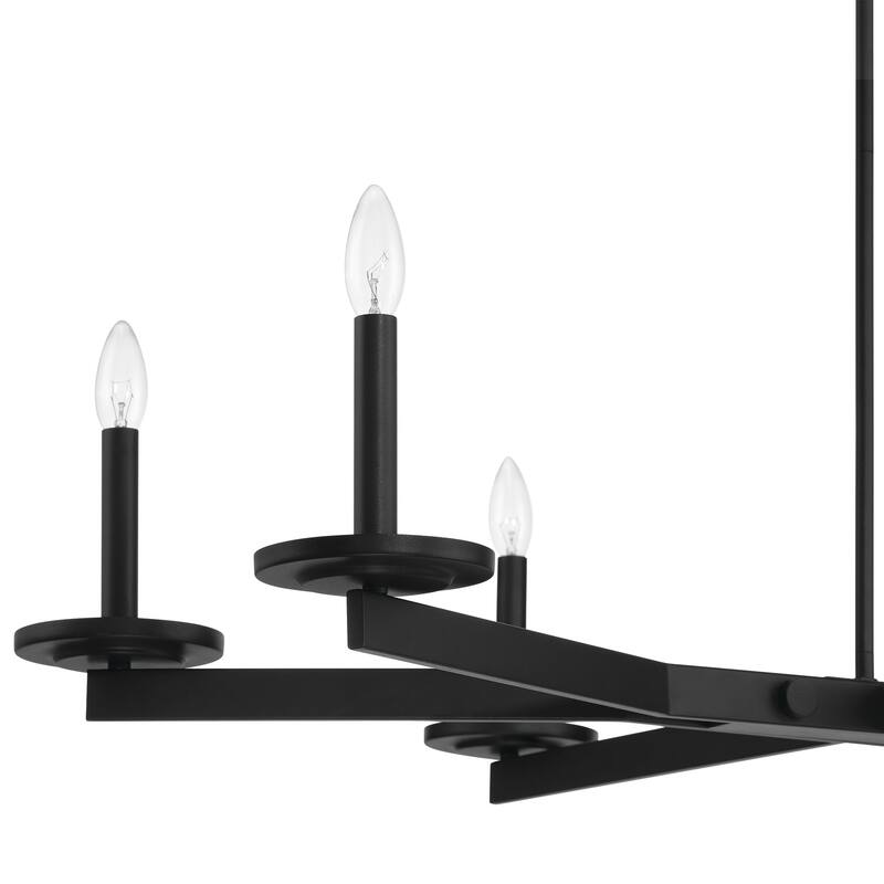Modern Farmhouse 6-light Candle Chandelier - 37