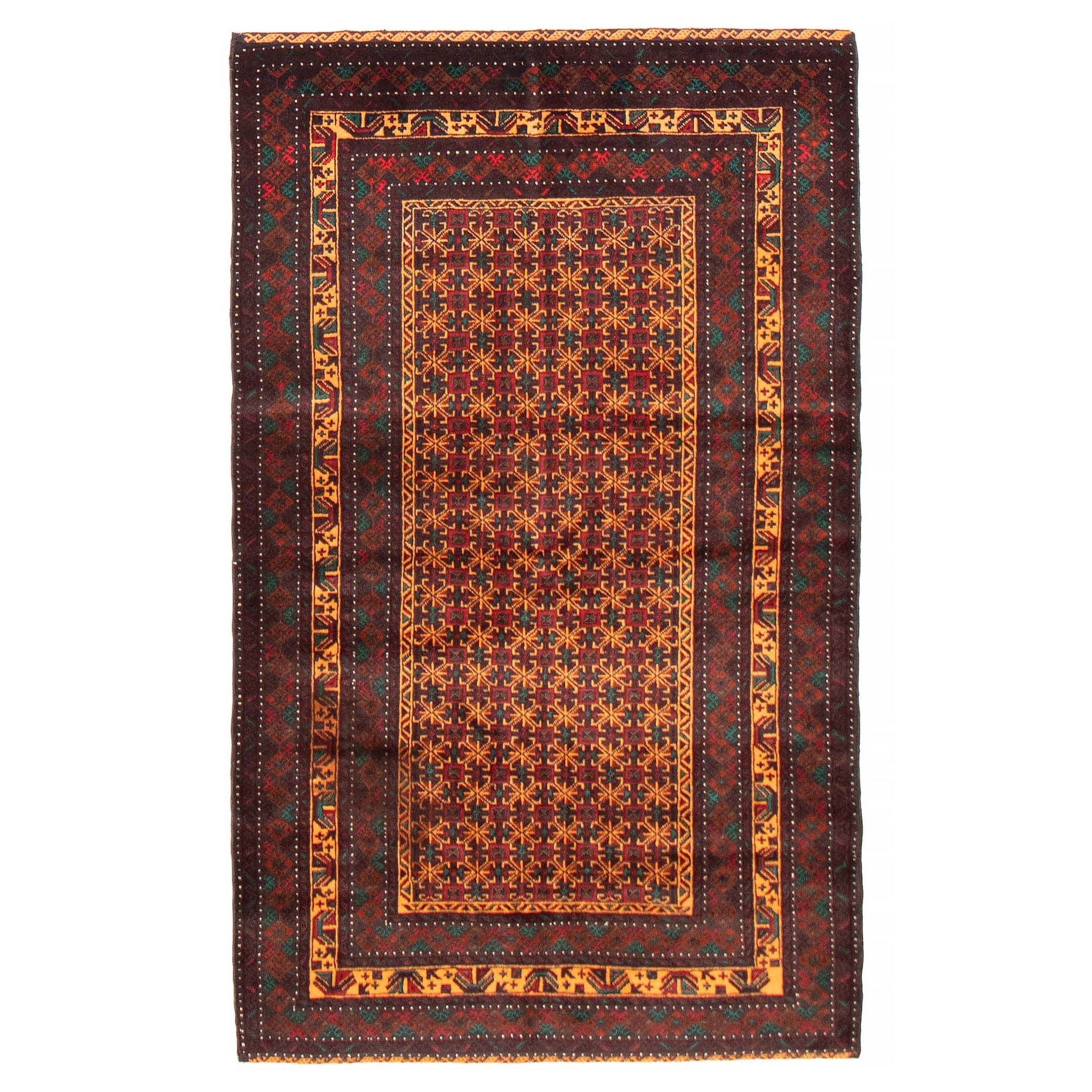 Teimani Red Rug 3'9" x 6'3" - 3'9 x 6'3