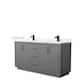 Option Dark Gray, Black Trim,Carrara Cultured Marble Top
