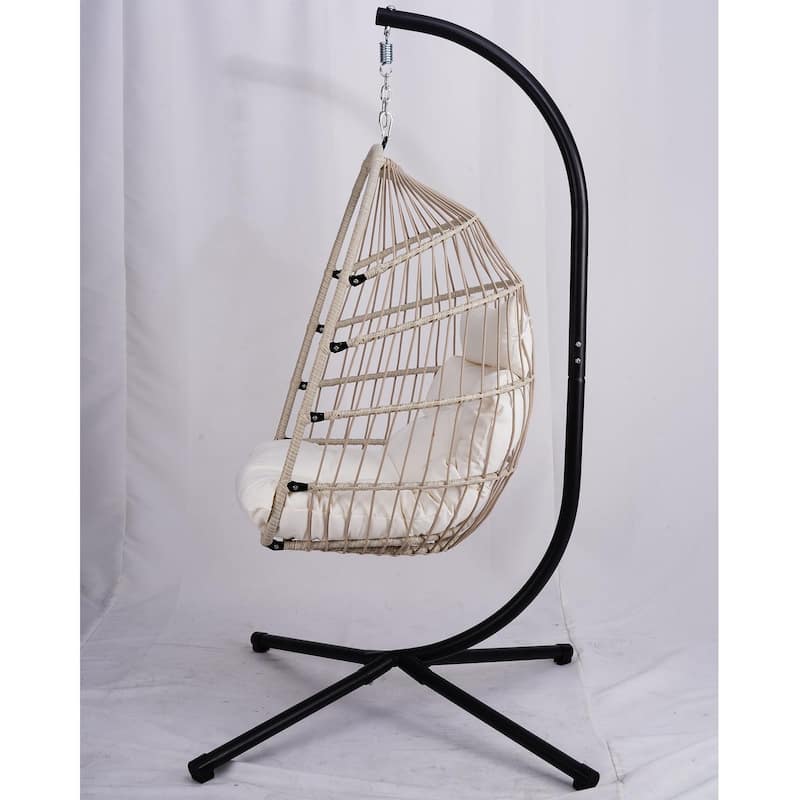 Outdoor Egg Hanging Chair with Stand