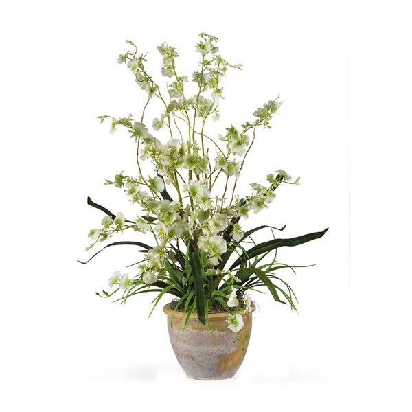 Nearly Natural Dancing Lady Silk Orchid Arrangement