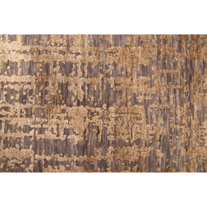 ECARPETGALLERY Hand-knotted Legacy Light Brown Silk, Wool Rug - 6'0 x 6'0