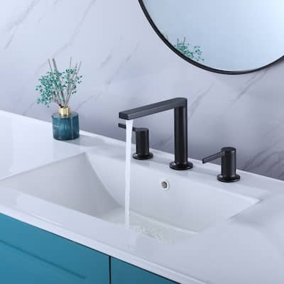 Rbrohant Widespread Sink Faucet Double Handle Bathroom Faucet
