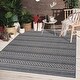 preview thumbnail 4 of 18, World Rug Gallery Bohemian Geometric Stripe Indoor/Outdoor Area Rug