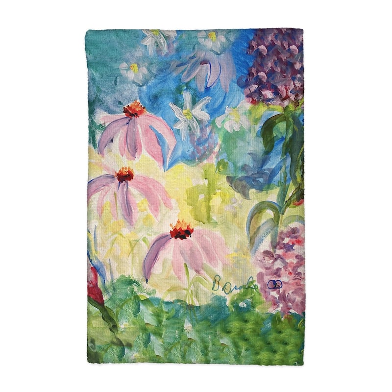 Pink Garden Kitchen Towel - 16x25