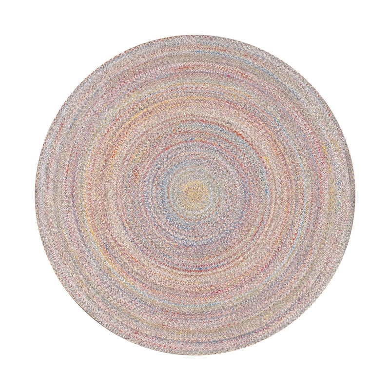 Pasargad Home Lagos Braided Indoor/Outdoor Area Rug - 5' 0" X 5' 0" - Multi