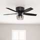 preview thumbnail 1 of 22, Hunter 52" Bennett Low Profile Ceiling Fan with Globe LED Light Kit and Handheld Remote Matte black