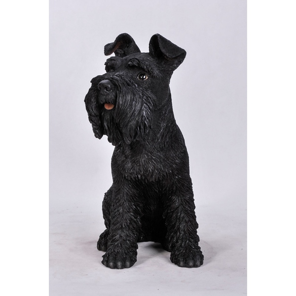 schnauzer stone statue