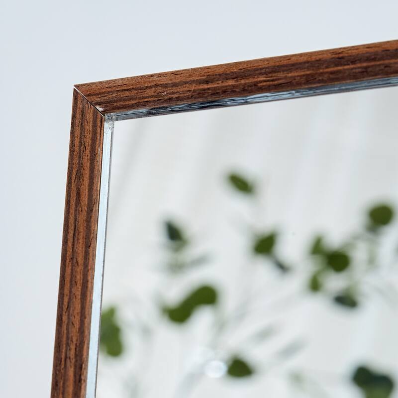 Roomfitters Full-Length Mirror with Black Solid Wood Frame, 71"x31.4" Floor Standing or Wall-Mounted Dressing Mirror