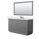 Option Dark Gray, Nickel Trim, White Quartz Top