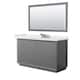 Option Dark Gray, Nickel Trim, White Quartz Top