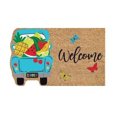 30 in. x 18 in. Fruity Truck Coir Mat