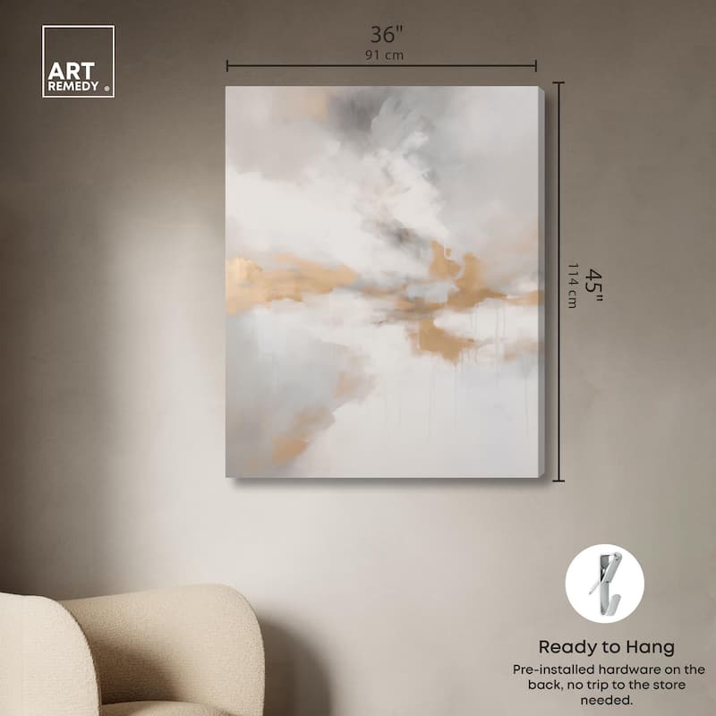 Fleeting Gold I Canvas by Art Remedy, Gallery Wrapped