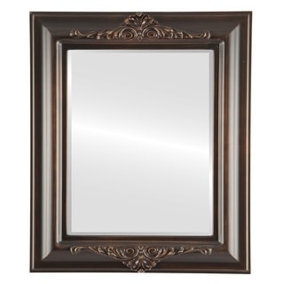Winchester Framed Rectangle Mirror in Rubbed Bronze - Antique Bronze