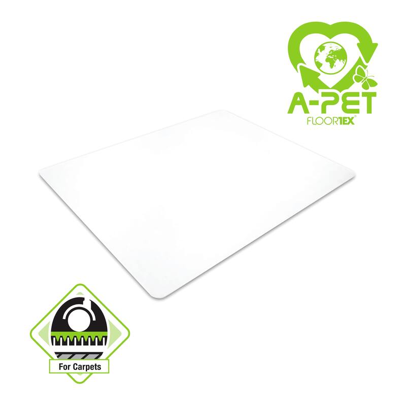 Cleartex® Advantagemat® Plus APET Chair Mat - Low/Standard Pile Carpet. Rectangular 36 x 48"