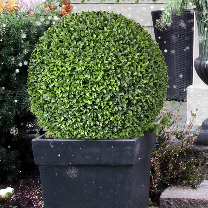 Plastic Uv Proof American Boxwood Ball 20"D