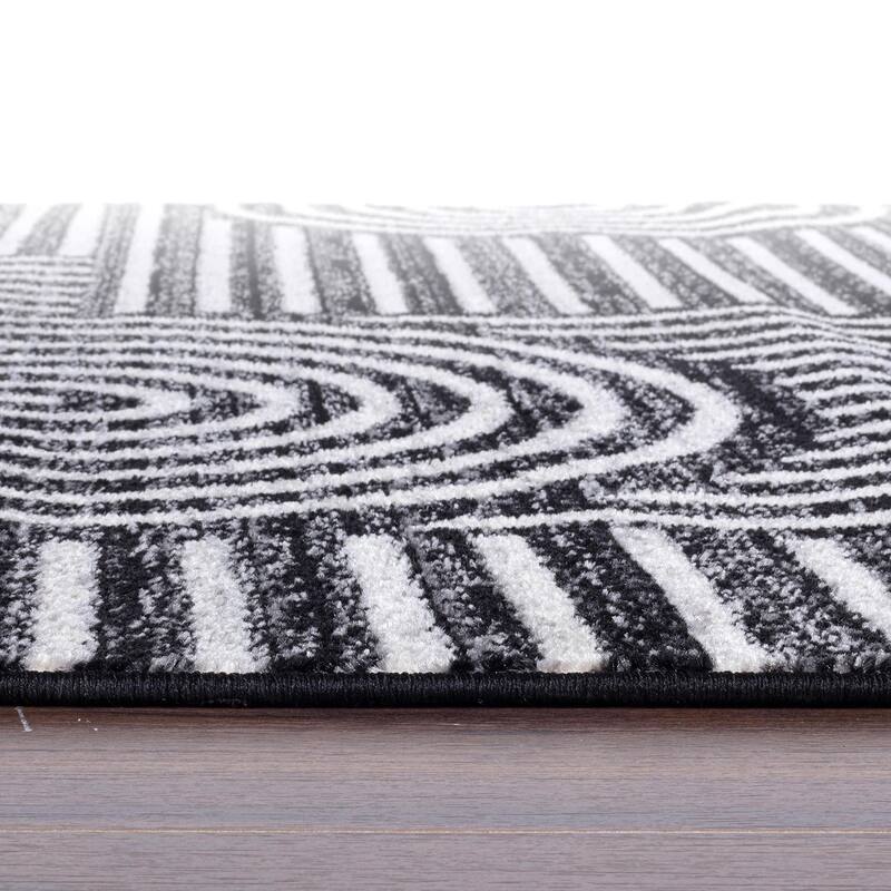Bohemian Stripe Arch Design Area Rug