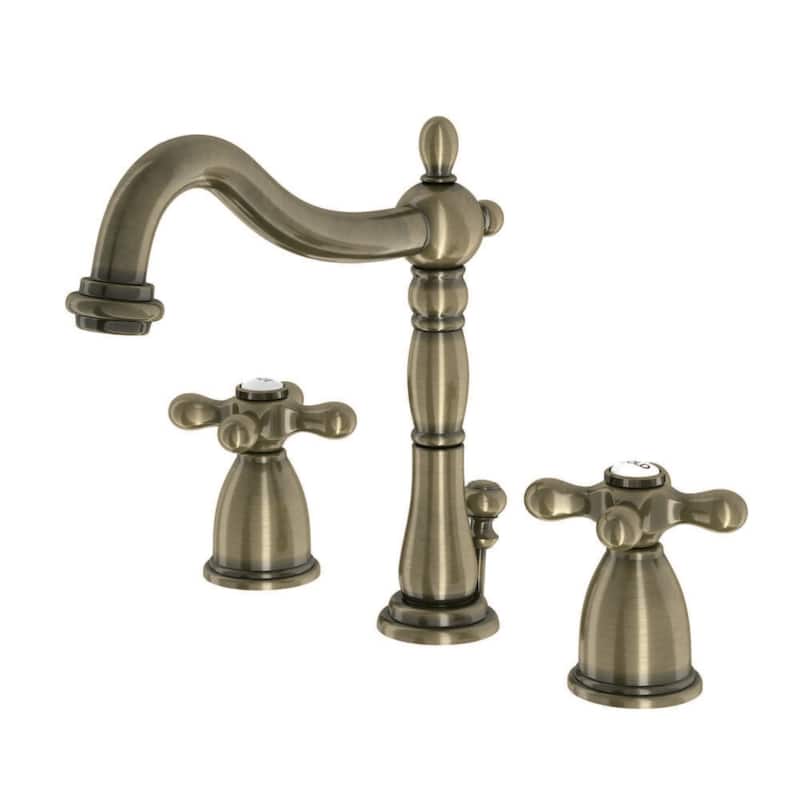 Heritage 8 in. Widespread Bathroom Faucet - Antique Brass
