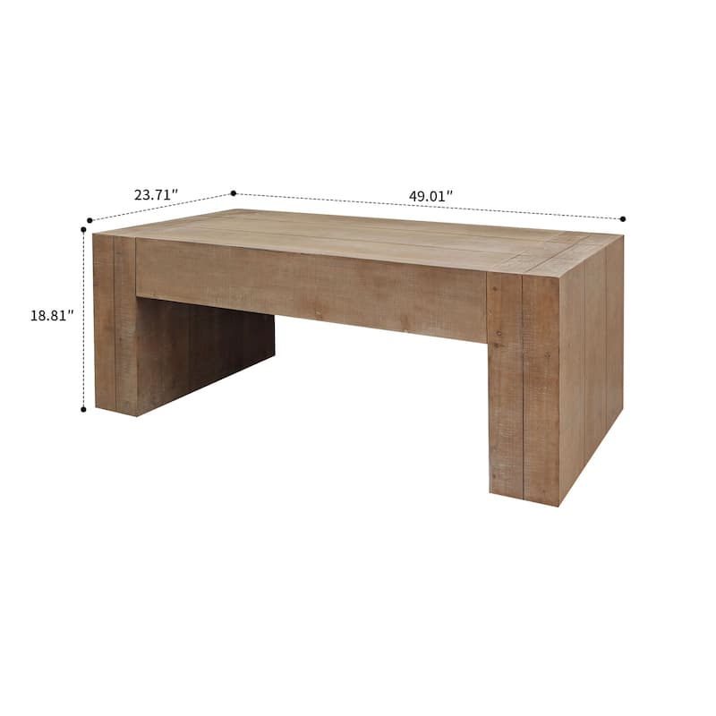 Modern minimalist coffee table with wooden frame suitable for bedroom living room reception room tea room